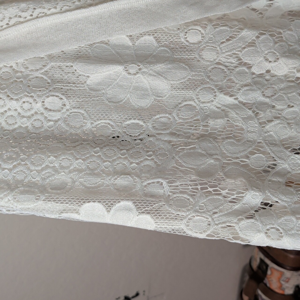 Ember Elegant White Lace Cardigan - Picture 7 of 10